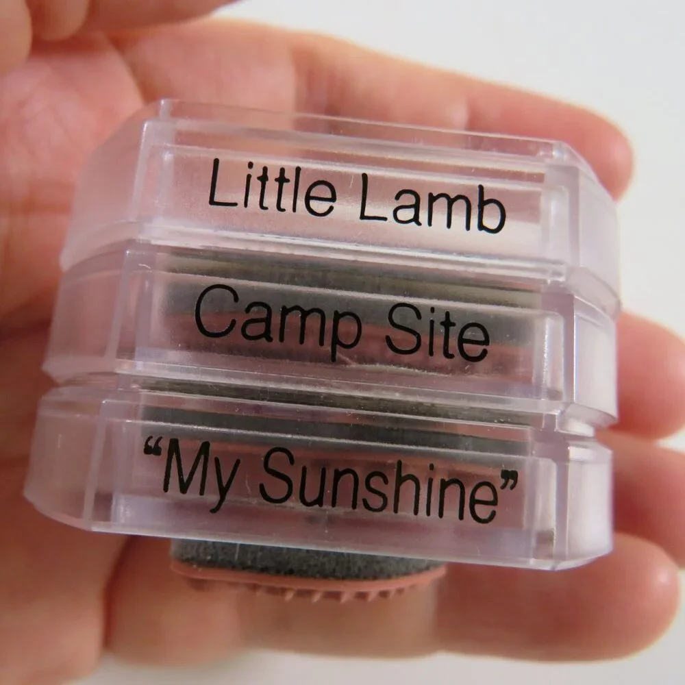 Fiskars Clear Rubber Stamps STACKABLE New